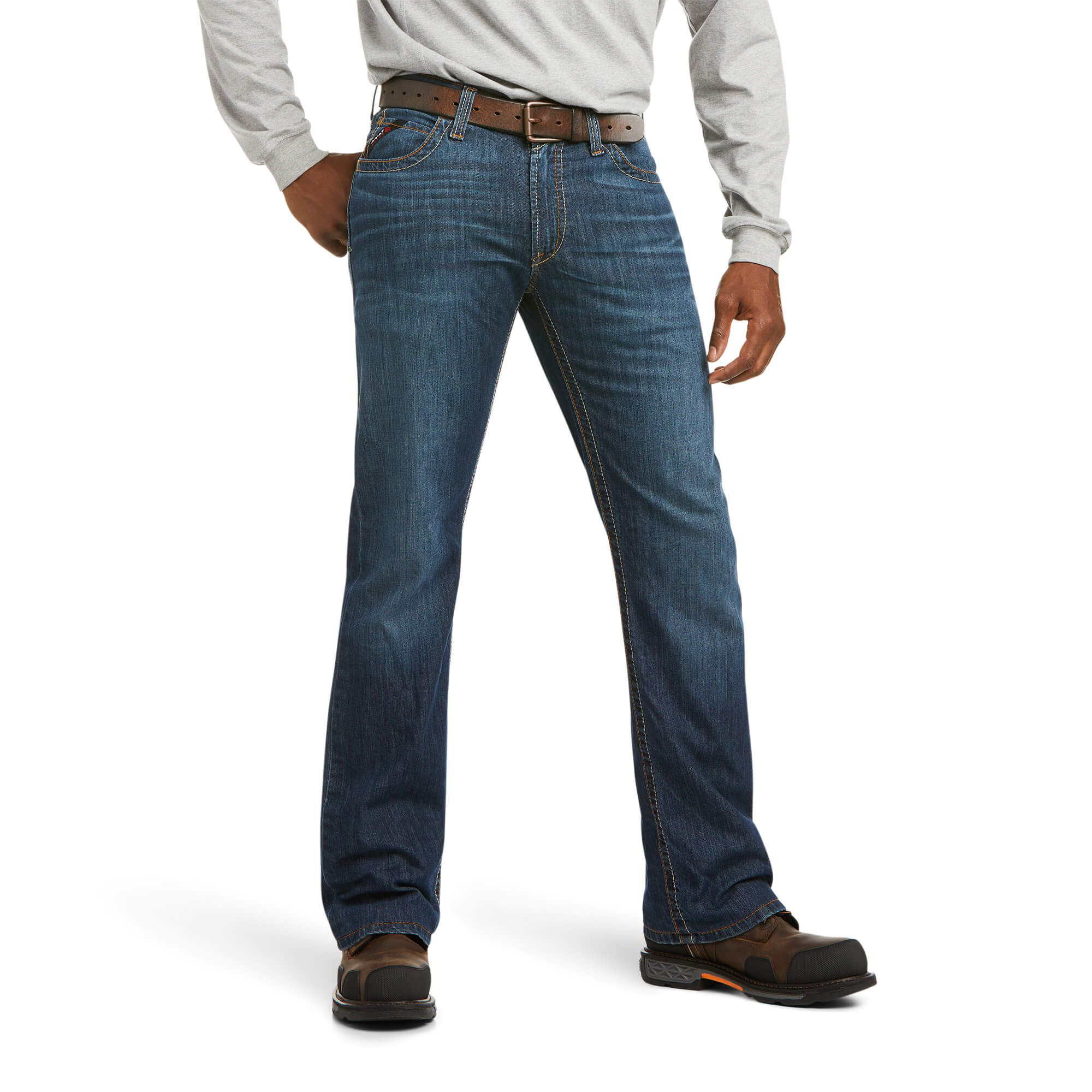 Ariat FR M4 Relaxed Stretch Duralight Jett Bootcut Jeans for Men | Cabela's